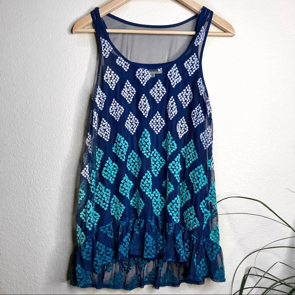Democracy ombré tank top H8